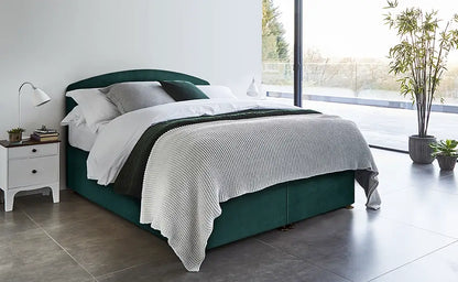 Verdin Apple Ottoman in double